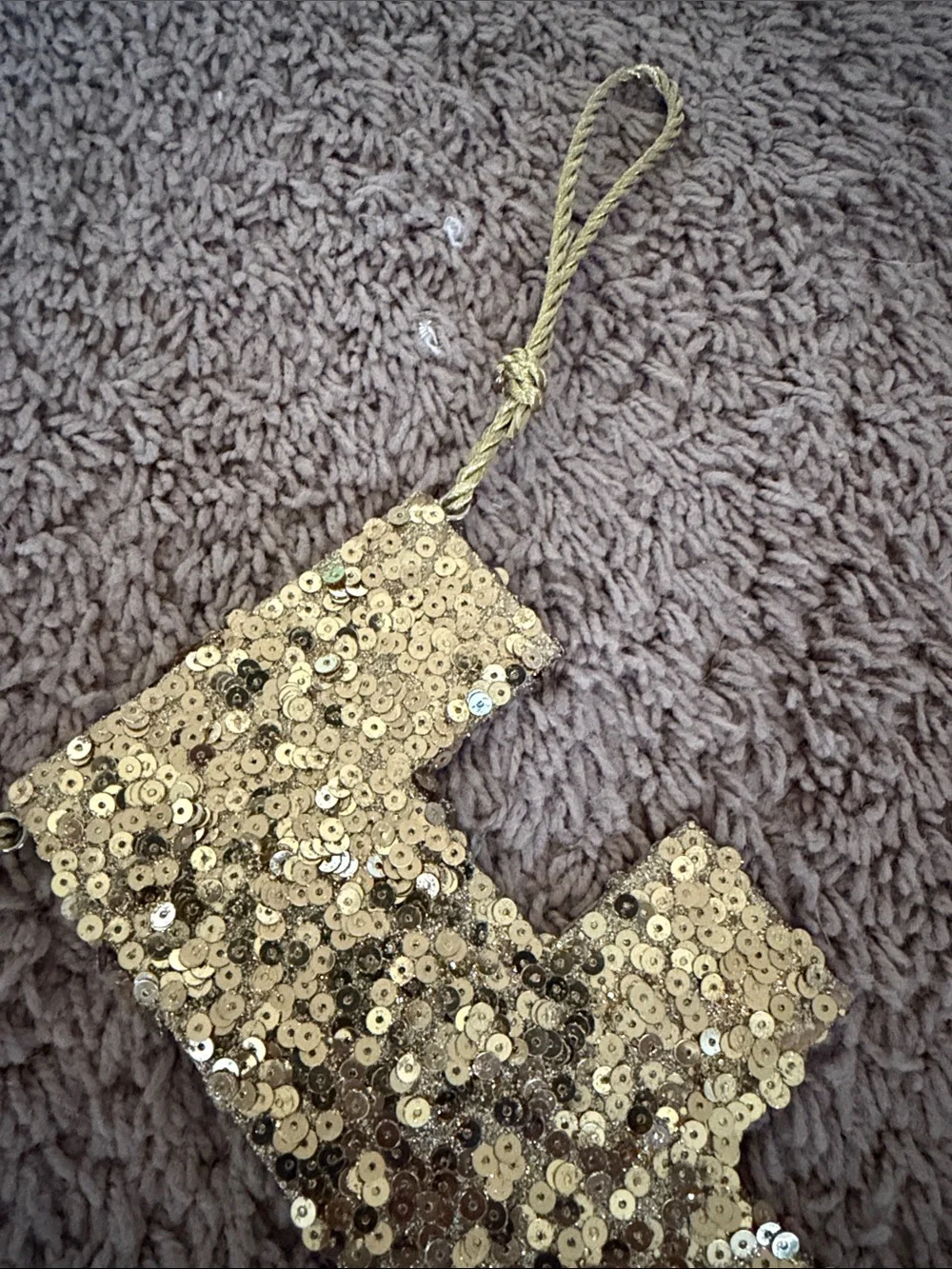 Pottery Barn Kids Gold Glitter 'SHINE' Letter Banner